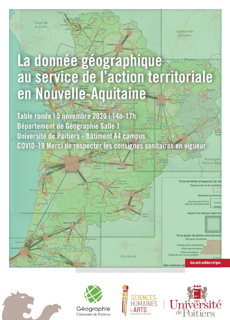 La donnée géographique au service de l’action territoriale en Nouvelle-Aquitaine - table ronde 5 novembre Poitiers