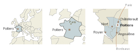 localisation de Poitiers